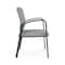 Lesro Newport Wide Guest Chair Metal Frame, Charcoal, RS Fog Upholstery NP1201 - alternate 2